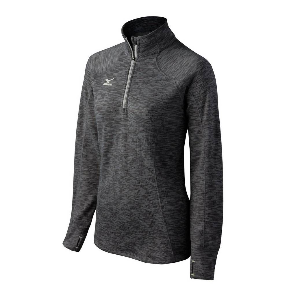 Damske Treningove Oblecenie Mizuno Flex 1/2 Zip Červené Čierne/Siva Vypredaj FNXG42389